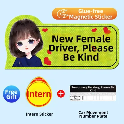 Novice Driver Funny Magnetic Sticker