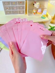 5Pcs Macaron Color Ziplock Bag Protective Bag Jewelry Packaging Storage and Organization