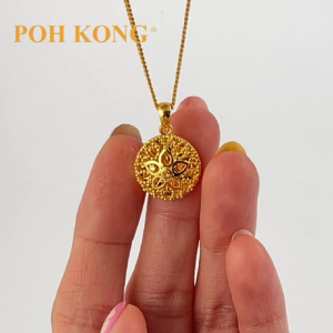 POH KONG 916/22K Gold Anggun Round Shape Pendant