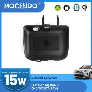 Sạc Không Dây Nhanh 15W Cho Toyota RAV4 2019-2024 Giá Đỡ Điện Thoại Trên Xe Đế Sạc Trên Bảng Điều Khiển Trung Tâm Đạt Chuẩn Qi Phụ Kiện Độ Xe