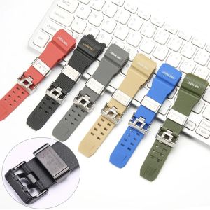 Replacement gwg 1000 Mudmaster Resin Strap Suitable For Casio G-shock GWG1000 Men Waterproof Bracelet With Stainless Steel Loop