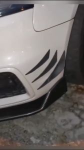 6PCS Car Bumper Lip Carbon Fiber Style Universal Splitter Body Spoiler Diffuser Body kit AXIA MYVI SAGA PERSONA ALZA