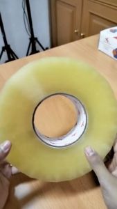 Lakban OPP Tape / Lakban Bening - Coklat KSATRIA Tape 500 Yard -Pc