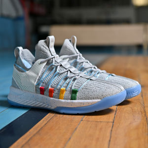 รองเท้าบาสเก็ตบอล Iverson ต่ํา เสื้อท่อนบน กีฬา ระบายอากาศได้ดี กันลื่น รองเท้าบู๊ตมัธยมต้นสไตล์ใหม่พื้นซีเมนต์สวมรองเท้าทน