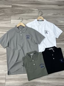 ODM Company Order! Quality Style! Cool Pearl Cotton Summer Men Business Casual Embroider Short Sleeve Polo Shirt