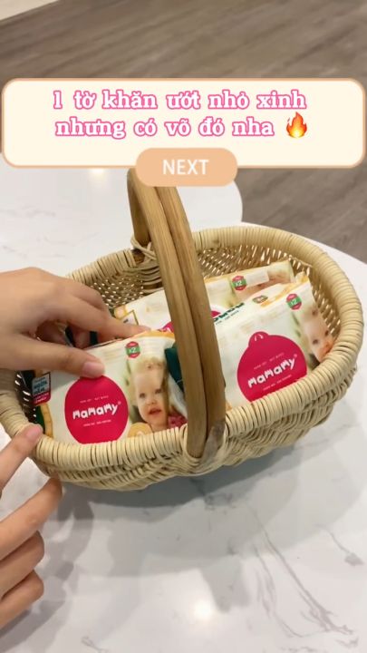 Khăn giấy ướt Mamamy chính hãng 100 tờ không mùi kháng khuẩn chống hăm, chống rôm sảy và dưỡng ẩm cho bé