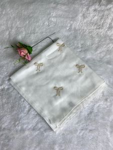 Hijab segiempat Paris Coquette Pita Bordir//Kerudung segiempat Paris Pita Coquette Bordir manja//Paris pita