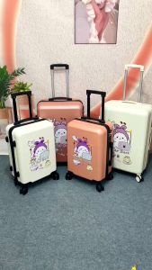 MẪU MỚI_Vali Du Lịch Thỏ Con Dễ Thương Hình In UV Không Bong Tróc Nhựa PC+ABS Dày Dặn Khóa Bảo Mật