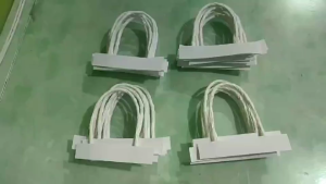 100pairs 200pcs Paper Bag Hand-Held Rope Handle Rope Cowhide Paper Rope Durable and Strong Romance Gift Wrapping Bag