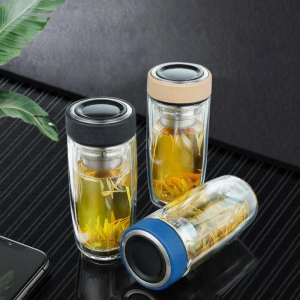 Cốc Thủy Tinh Hai Lớp Chống Nóng Phân Loại Trà và Nước