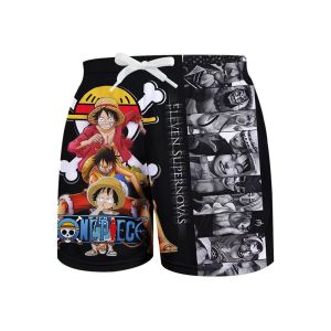 Bandai | 2026 Summer Mens New Shorts Pants Printed New Cartoon One Piece Series Trend Five Minute Pants Explosion Style