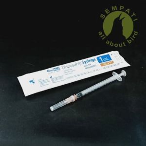 SEMPATI Spuit Spet Spetan Hewan Anjing Kucing 1 Ml Disposable Syringe 1cc 1 Cc 1ml 1 Ml Dengan Dan Tanpa Jarum Spet Makan Minum Obat Hewan Kucing Anjing Burung Musang (1 PCS)