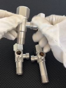 COD Stainless Steel One Way & Two Way Angle Valve 1/2\" Angle Valve With Ring Cover For Faucet Toilet