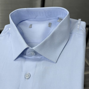 เสื้อเชิ้ตคอเหลี่ยมแขนยาวผู้ชาย ระบายอากาศได้ดี ดูดซับความชื้น ผ้าฝ้ายผสมโพลีเอสเตอร์ ฤดูใบไม้ผลิ ฤดูร้อน ฤดูใบไม้ร่วง ฤดูหนาว