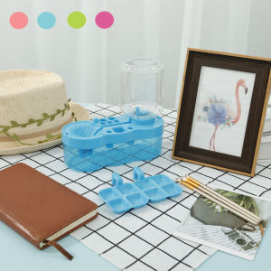 Máy Làm Sạch Cọ Sơn Đa Chức Năng Với Lưu Thông Nước Và Khay Sơn - Bàn Chải Làm Sạch Bằng Nhựa Kiểu Máy Cọ Rửa Cho Đồ Dùng Sơn