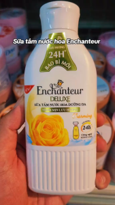Sữa Tắm Nước Hoa Enchanteur Deluxe 195g Charming Sensation | Silk Protein Dưỡng Da Lưu Hương 24H