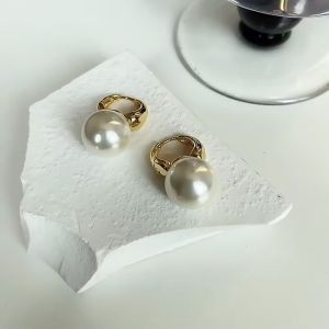 18k saudi gold earrings pawnable legit south sea pearl white earrings for women hypoallergenic non tarnish dangling