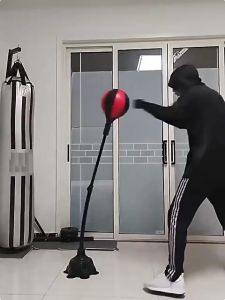 alat boxingBola Tinju-Tekanan Impor Indofitnes  Bahan Kulit Bola Pelepas Tekanan Bola Kecepatan Tinju Vertikal Bola Reaksi Anak Dekompresi Target Dekompresi Rumah Peralatan Pelatihan Karung Pasir Vertikal Kantong Pasir Sucti