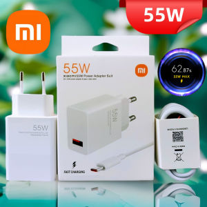 Original Xiaomi 55W EU Turbo Fast Charger & USB Type-C Cable Set