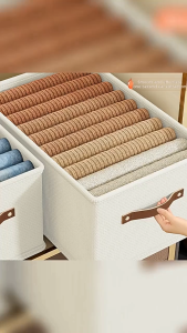 AD8T2 Oxford Cloth Storage Box Large Capacity Thickened Clothes Storage Organizer Convenient Drawer Style Storage Cabinet Wardrobe Use