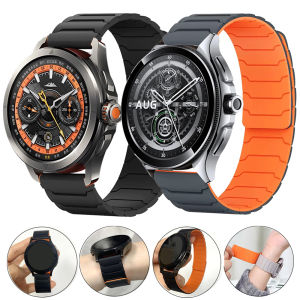 22mm Magnetic Soft Silicone Strap For Xiaomi Watch 2 Pro / S4 S3 S2 46MM / Mi S1 Active /color 2 Band Replace Wristband Bracelet