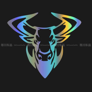 Red Bull Head Car Stickers Animal Decals for Laptop Notebook Computer Truck Body Decoration Adhesive Vinyl Sticker Auto Accessories