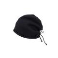 Lazy Style Knitted Ball Cap Womens Autumn Winter Fashion Big Head Scarf Wrapped round Top No Brim Hat Female Model. 