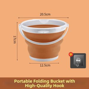 Collapsible Portable Plastic Water Bucket