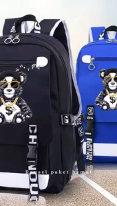 Tas Sekolah Uniseks PDN S DOLAR 0033: Tas Ransel Bahu Ganda & Tas Laptop Nyaman