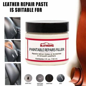 Car Leather Filler Repair Natural 60ml Compound Leather Restoration Cream Leather Filler Repair Car Leather Conditioner Cleaner