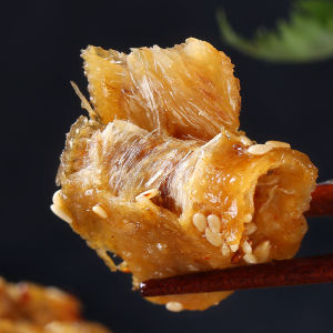 500G Spicy Yellow Croaker Dried Fish Shandong Specialty Sesame Honey Sauce Spicy Dried Fish Snacks Crispy Yellow Croaker Casual Seafood