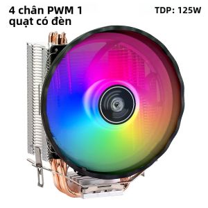 Quạt Làm Mát CPU XUANFENG 120mm Với 2/4/6 Ống Dẫn Nhiệt 4pin/PWM Đèn LED Nhiều Màu Tương Thích Với LGA1700 115x 2011-3 X79 X99 AMD - Tháp Làm Mát Bằng Không Khí
