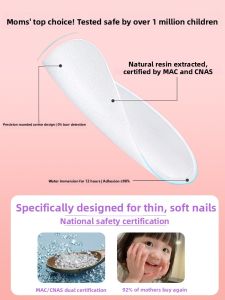 GANGHOU | Whitening Childrens Nail Stickers 69 Pieces