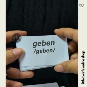100 Most Common German Words | German Language Flashcard