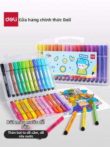 deli | Triangular Grip Large Capacity Watercolor Pens Set