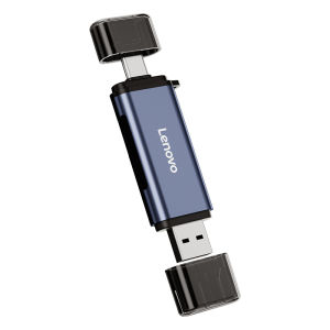 Lenovo | Lenovo 2 in 1 Card Reader USB3.0 & Type C Universal Card Adapter Multifunctional Adapter for SD Card & Micro SD Card