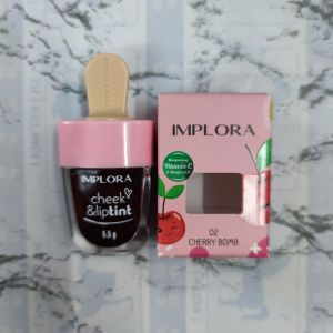 LIPTINT IMPLORA PER 6PCS IMPLORA CHEEK N LIPTINT LIPTINT ICE CREAM LIPSTIK CAIR LIPSTIK MATTE