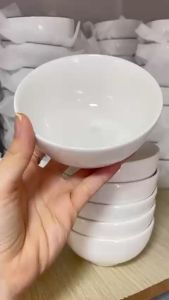 [HCM] Bộ 6 Chén Sứ Trắng Trơn - Tráng Men Cao Cấp