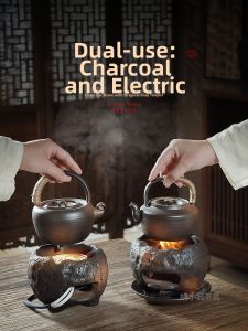 MIANXIAOCHENG | Bếp Than Đen Di Động Ngoài Trời để Pha Trà