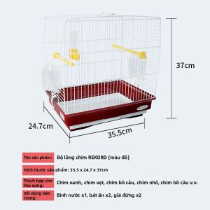 Lồng Chim Vẹt Kim Loại Dùng Để Nuôi Lớn