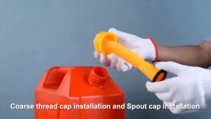Gas Can Spout Replacement 8pcs Screw Collar Caps Fuel Vent Caps Spout Cover Kit With Flexible Nozzles