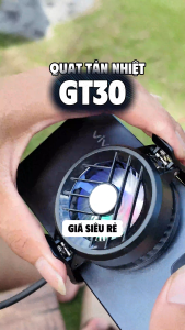 Quạt sò lạnh tản nhiệt điện thoại GT30 Led RGB giảm nhiệt nhanh hỗ trợ tăng FPS Gaming Liên Quân PUBG