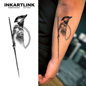 Hoplite Temporary TattooLasts To 15 Days New Technology Magic Waterproof Semi Permanent StickerFor Performance Parties.