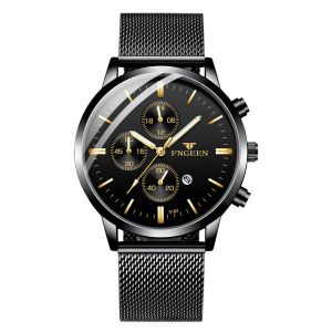 FNGEEN 5128 Jam Tangan Pria Anti Air Original 100% Keren Buat Gaya Tali Pasir Quartz Cowok Watch