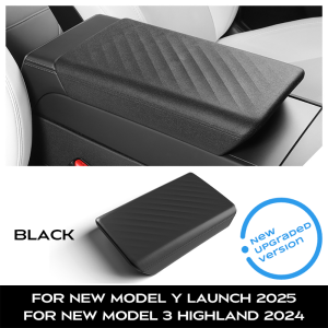 New Central Armrest Cover for Tesla New Model Y Juniper Launch 2025 Model 3 Highland 2024 TPE Soft Case Center Lid Accessories