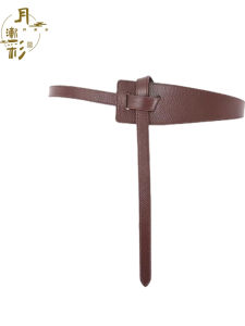 Glossy Genuine Leather Wide Belt Litchi Pattern Decoration Waist Seal Belt Four Colors 115cm Casual Simple Style Womens Belt