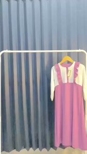 Gamis Ameena Anak Perempuan Chifa Kids Usia 8 9 10 11 12 tahun Bahan Crinkle Airflow