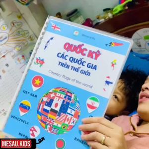 Học Liệu Quốc Kỳ Các Quốc Gia - Đồ Chơi Giáo Dục Phát Triển Trí Tuệ Cho Bé