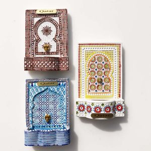 Middle East Qatar Magnet Refridgerator Magnets Creative Mosaic Tourism Commemorative Decorative Crafts Three-Dimensional Clean Table