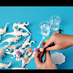 Geetoy KIT 6pcs DIY Coloring Dinosaur Toys Painting Montessori Educational Toys for Kids